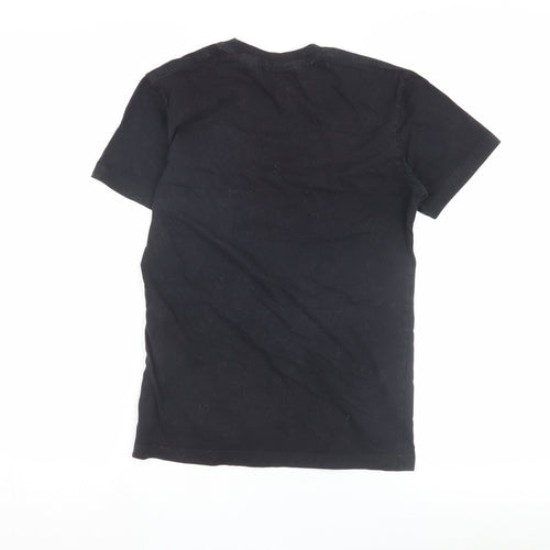 NICCE London Boys Black XS Logo T-Shirt, Casual Chic
