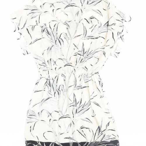 AllSaints Women's Black and White Shirt Dress Size 8