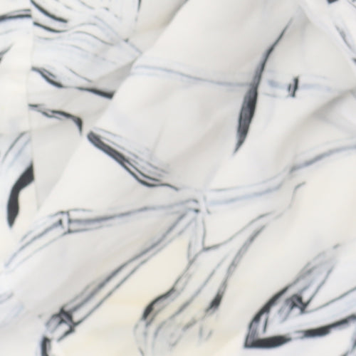 AllSaints Women's Black and White Shirt Dress Size 8