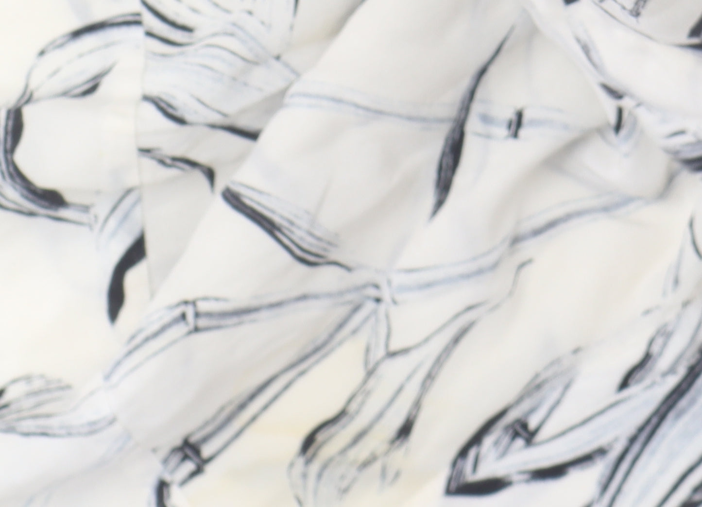 AllSaints Women's Black and White Shirt Dress Size 8