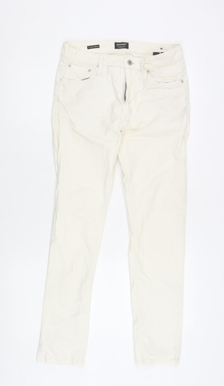 Superdry Men's Ivory Slim Jeans, Size M, Casual Style
