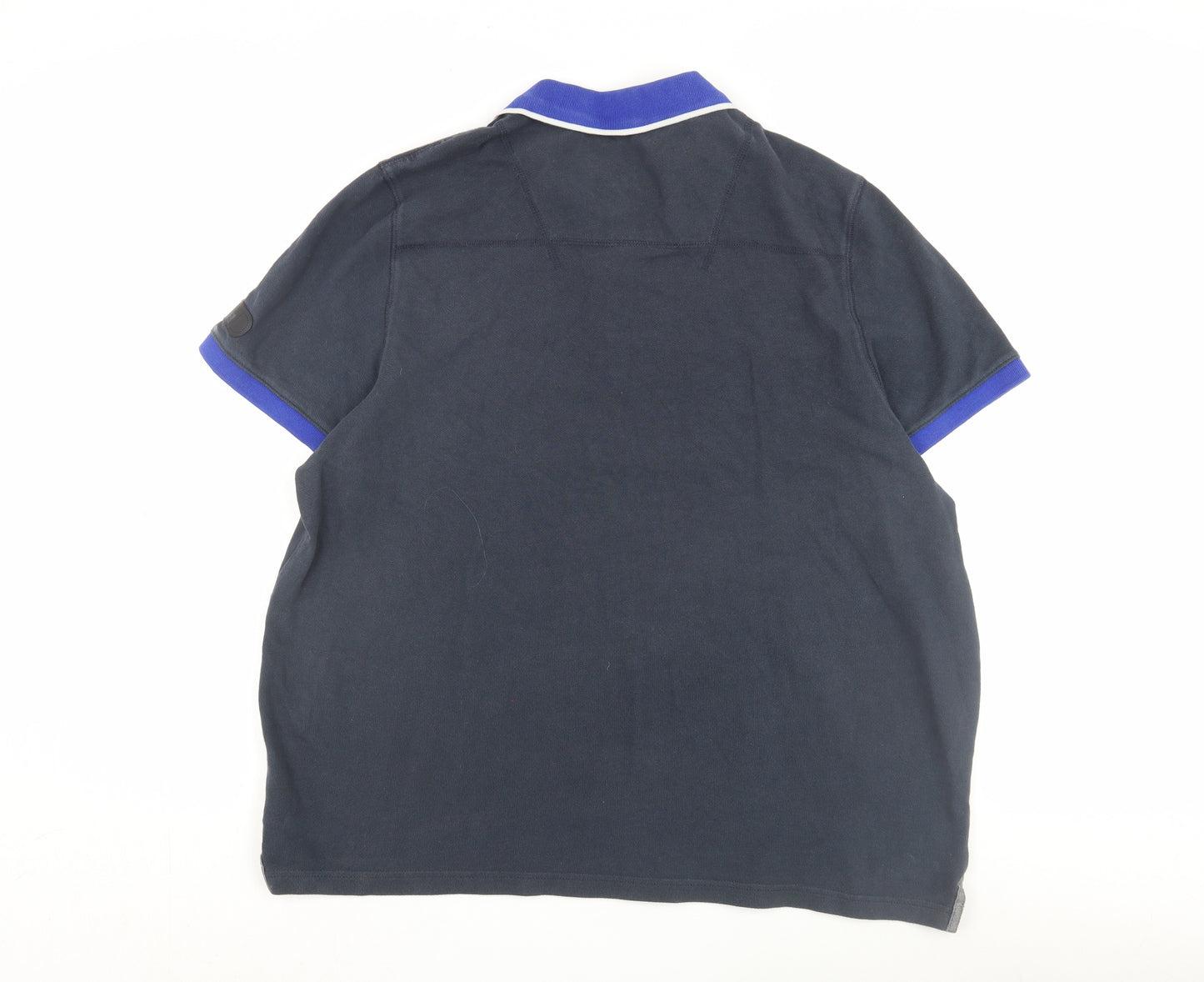 DKNY Jeans Men's Blue Polo Shirt 2XL Short Sleeve