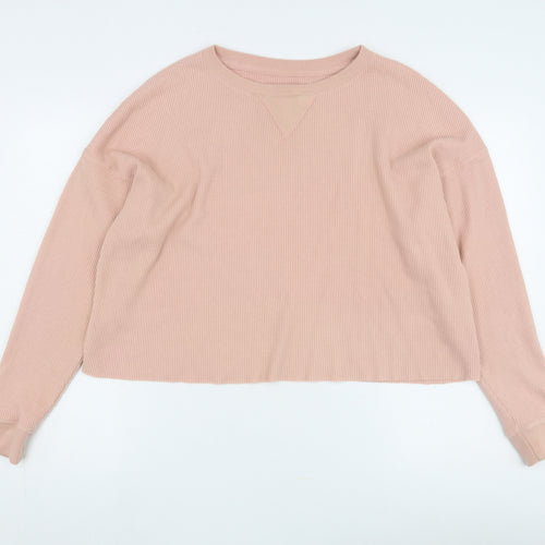Abercrombie & Fitch Pink Women's Basic T-Shirt M