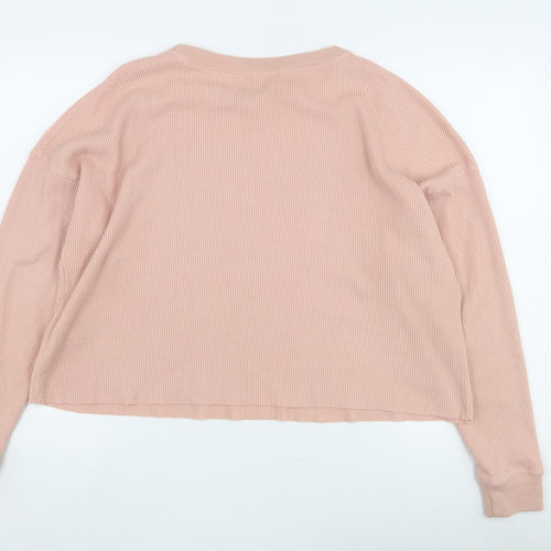Abercrombie & Fitch Pink Women's Basic T-Shirt M