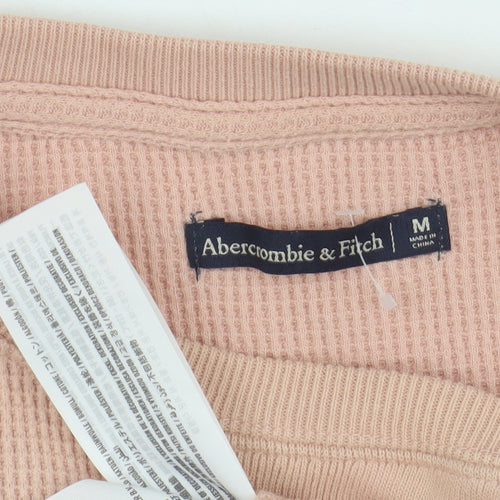Abercrombie & Fitch Pink Women's Basic T-Shirt M