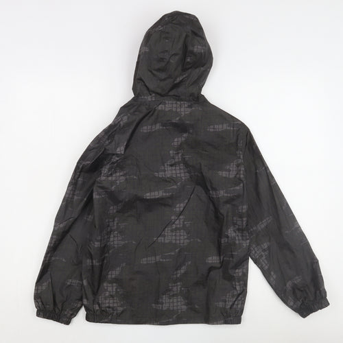 Peter Storm Boys Black Rain Coat 9-10 Years Hooded