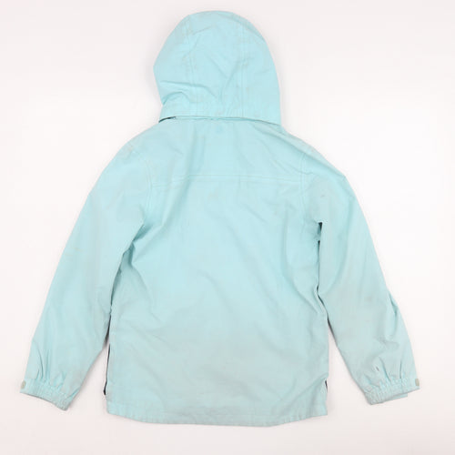 Mountain Warehouse Girls Blue Mid-Length Hooded Jacket