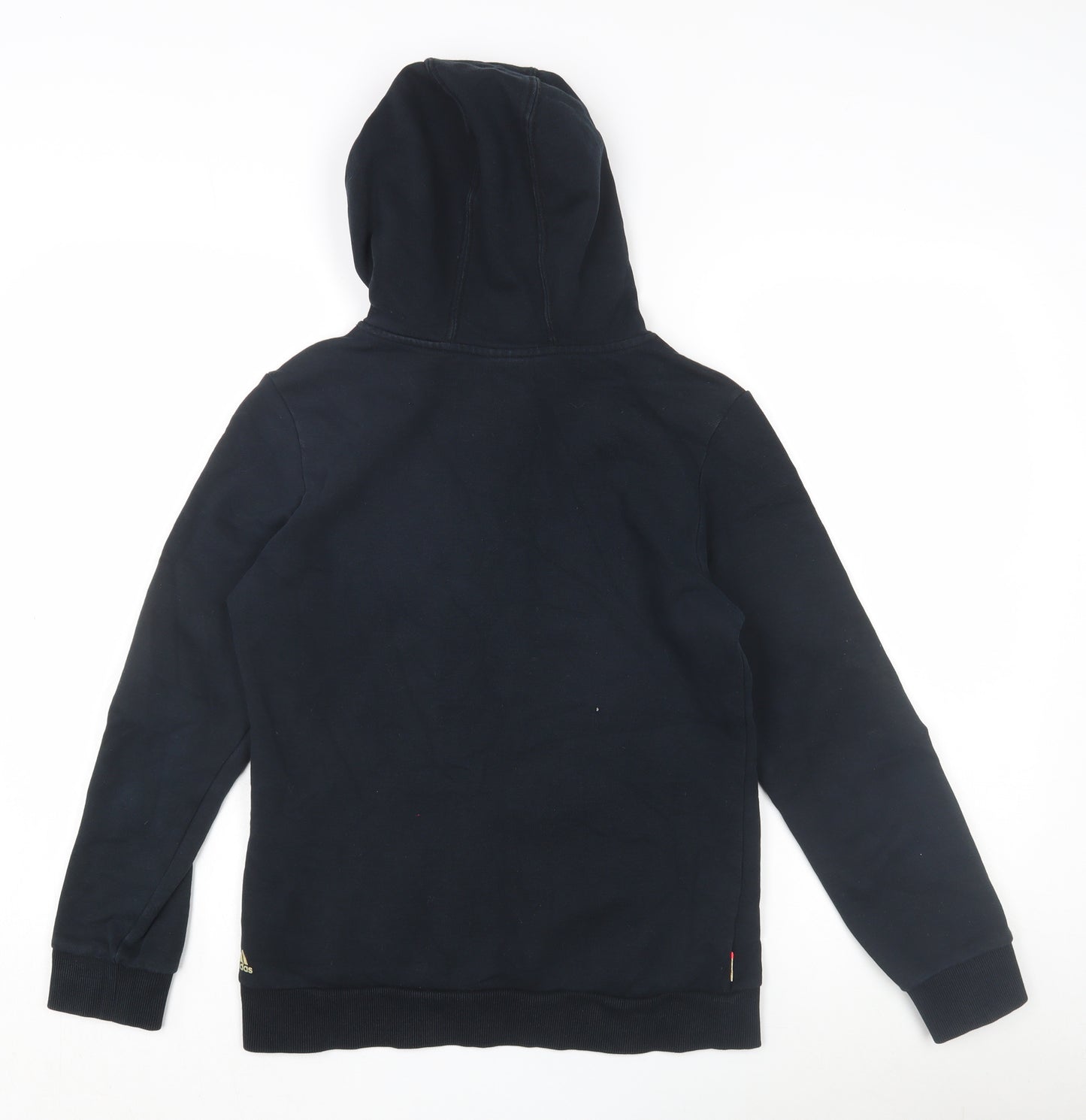 Adidas Unisex Kids Black Pullover Hoodie Size 11-12 Years