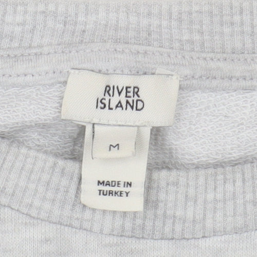 River Island Grey Women's Pullover Sweatshirt M