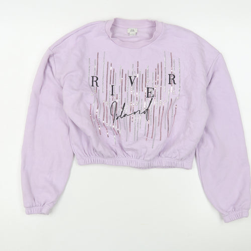 River Island Teens Purple Pullover Sweatshirt