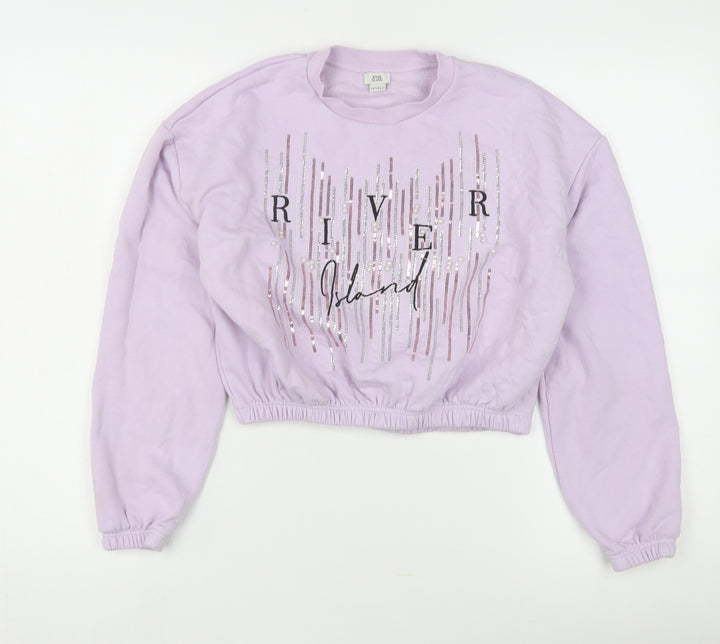 River Island Teens Purple Pullover Sweatshirt