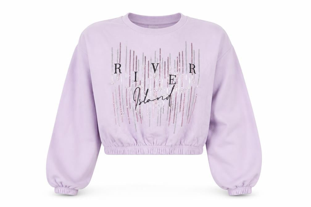 River Island Teens Purple Pullover Sweatshirt