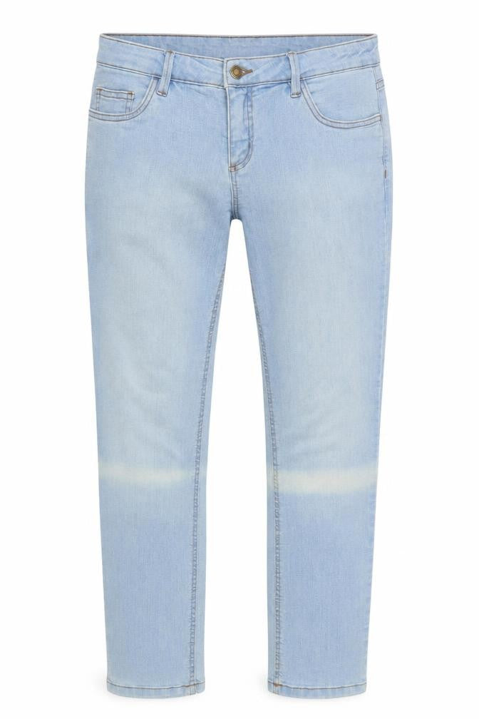 Front view of John Baner Men's Blue Straight Jeans - M, Light Wash
