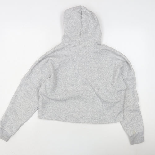 Puma Teens Grey Hoodie - Logo Accents