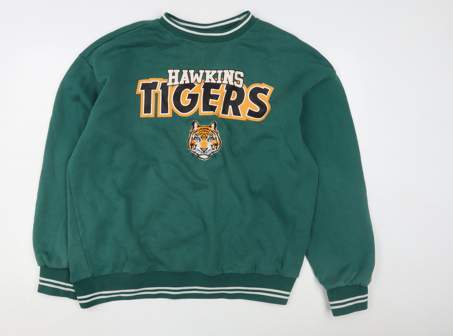 Stranger Things Men's Green XL Logo Sweatshirt