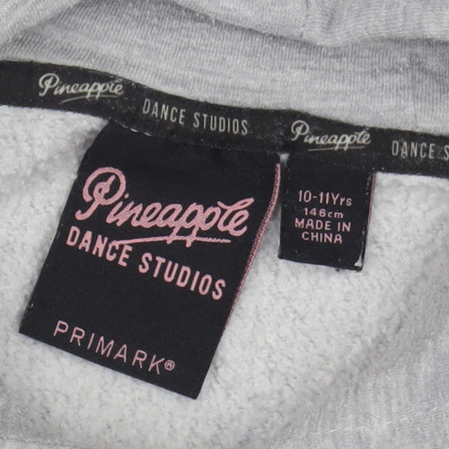 Pineapple Teens Grey Hoodie, Logo, Size 146