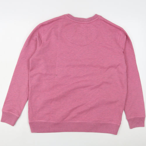 Jack Wills Women's Pink Logo Sweatshirt Size 8