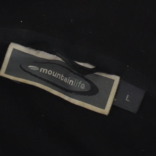 Mountain Life Men's Black Fleece Jacket L