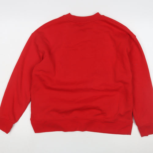 Disney Unisex Red Pullover Sweatshirt S
