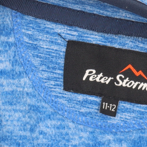 Peter Storm Boys Blue Zip Jacket 11-12 Years Casual