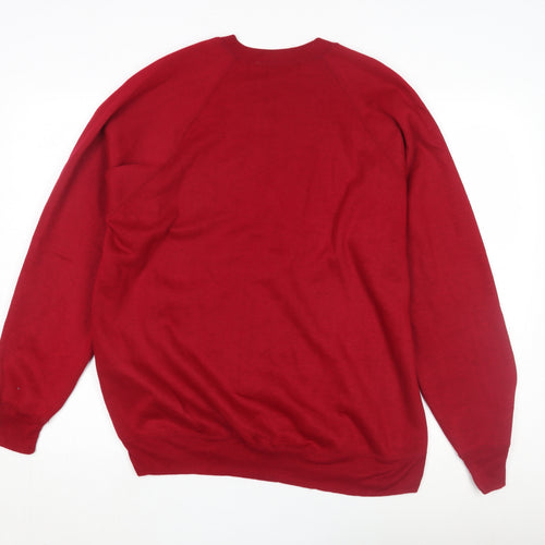 Hush Puppies Men's Red Pullover Sweatshirt L