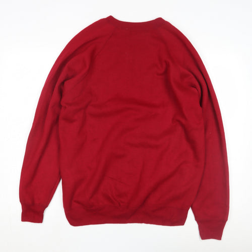 Hush Puppies Men's Red Pullover Sweatshirt L