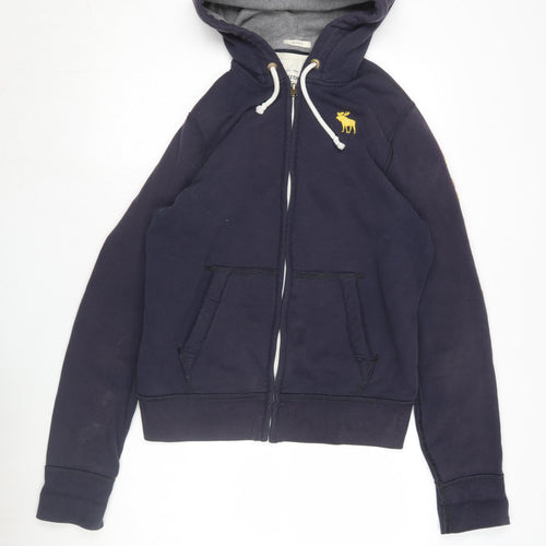 Abercrombie & Fitch Men's Blue Full Zip Hoodie M