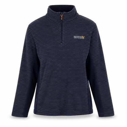 Regatta Women's Blue Striped Sweatshirt, Size 12