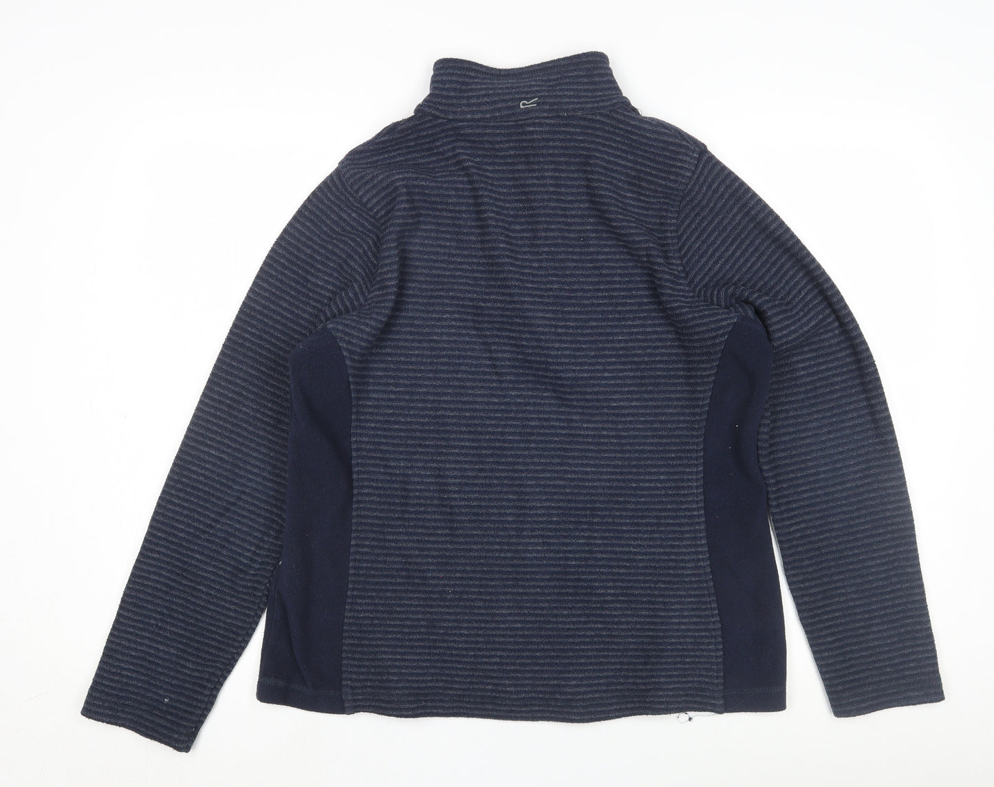Regatta Women's Blue Striped Sweatshirt, Size 12