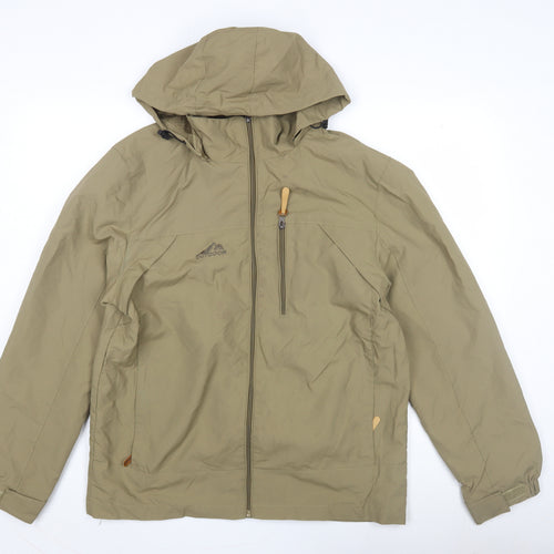 Outdoor Men's Green S Windbreaker Hooded Jacket