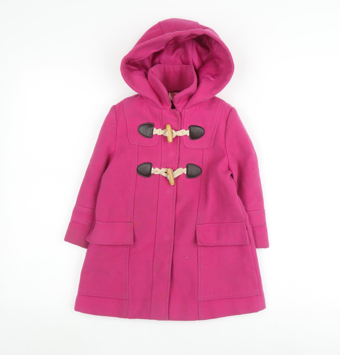 John Lewis Girls Pink Duffle Coat 2 Years