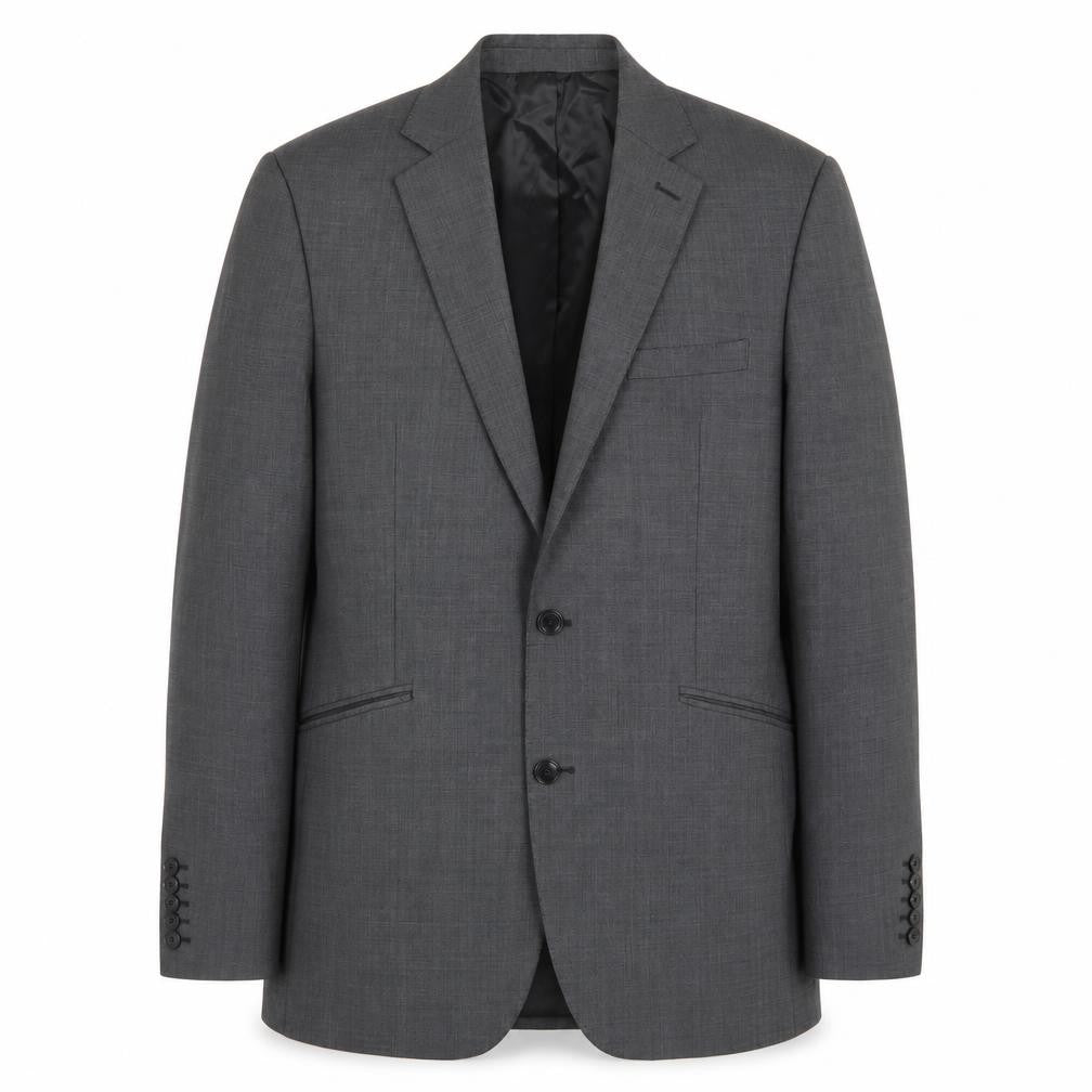 Front view of Alexandre Savile Row Grey Wool Men's Blazer 40L