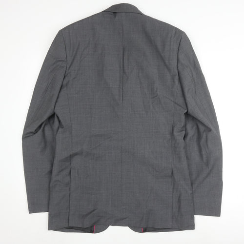 Alexandre Savile Row Grey Wool Men's Blazer 40L