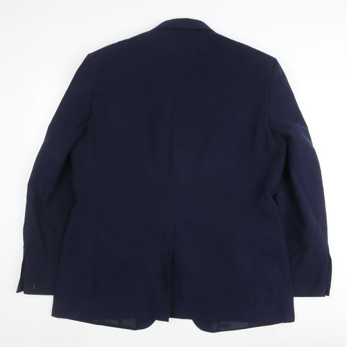 Marks and Spencer Men's Blue Blazer 44R, Two-Button