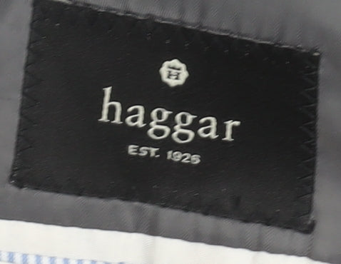 Haggar Men's Black Striped Suit Jacket 46R