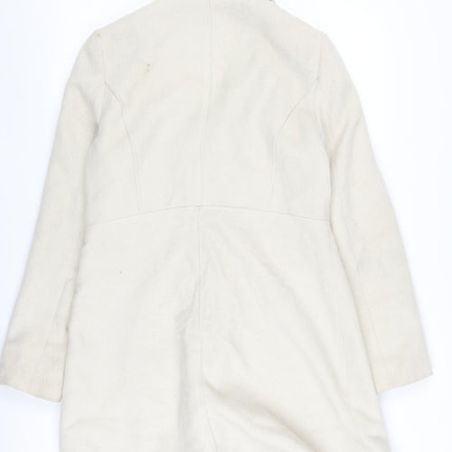 New Look Women’s Ivory Pea Coat Size 12