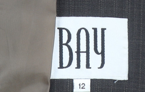 Bay Women's Grey Pinstripe Blazer Size 12