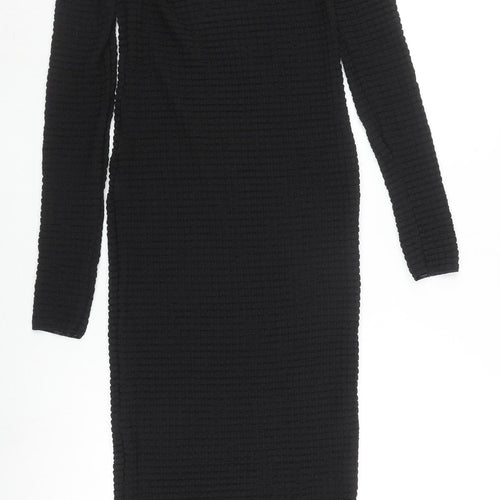 Zara Women's Black Long Sleeve Dress Size S