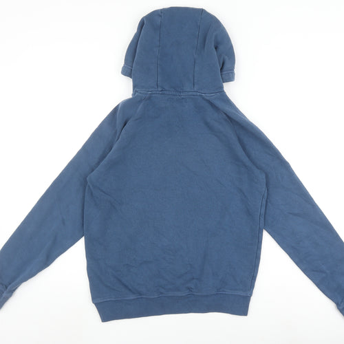 Next Boys Blue Hoodie Age 12-13 Pullover Logo Graphic