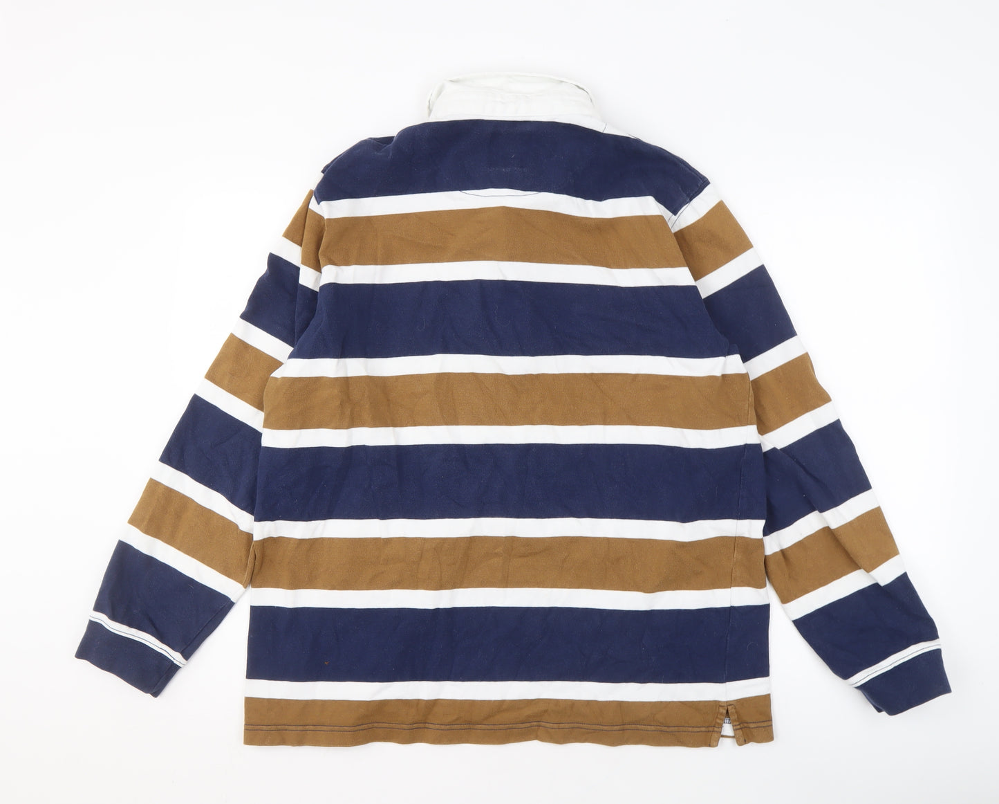 Cotton Traders Men's Multicoloured Striped Polo L