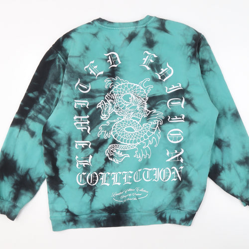 boohooMAN Men's Multicoloured M Graphic Sweatshirt