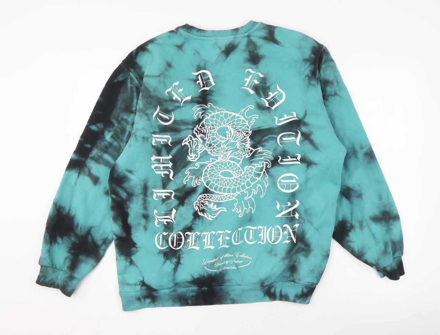 boohooMAN Men's Multicoloured M Graphic Sweatshirt