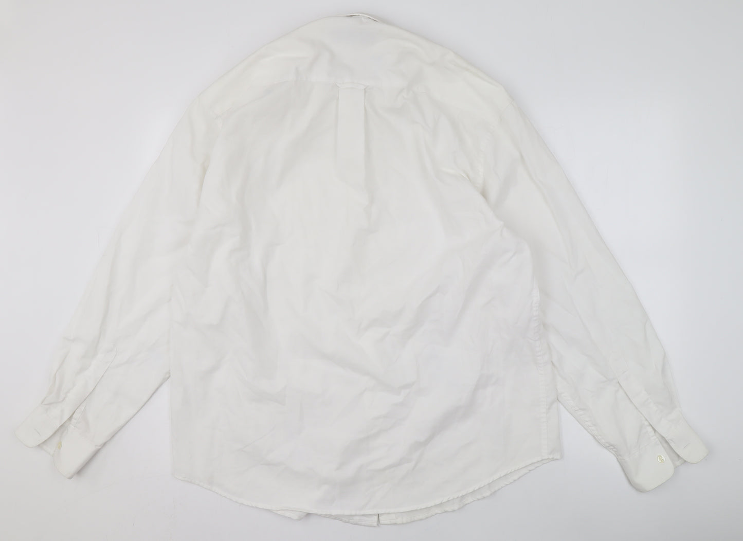 Ben Sherman Men's White Dress Shirt L Formal Cotton