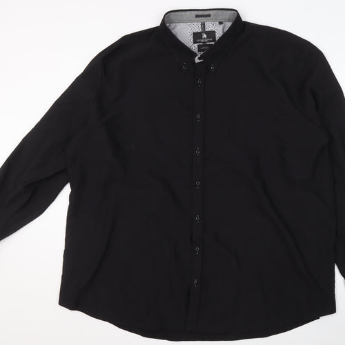 Spitalfields Men's Black 3XL Long Sleeve Shirt