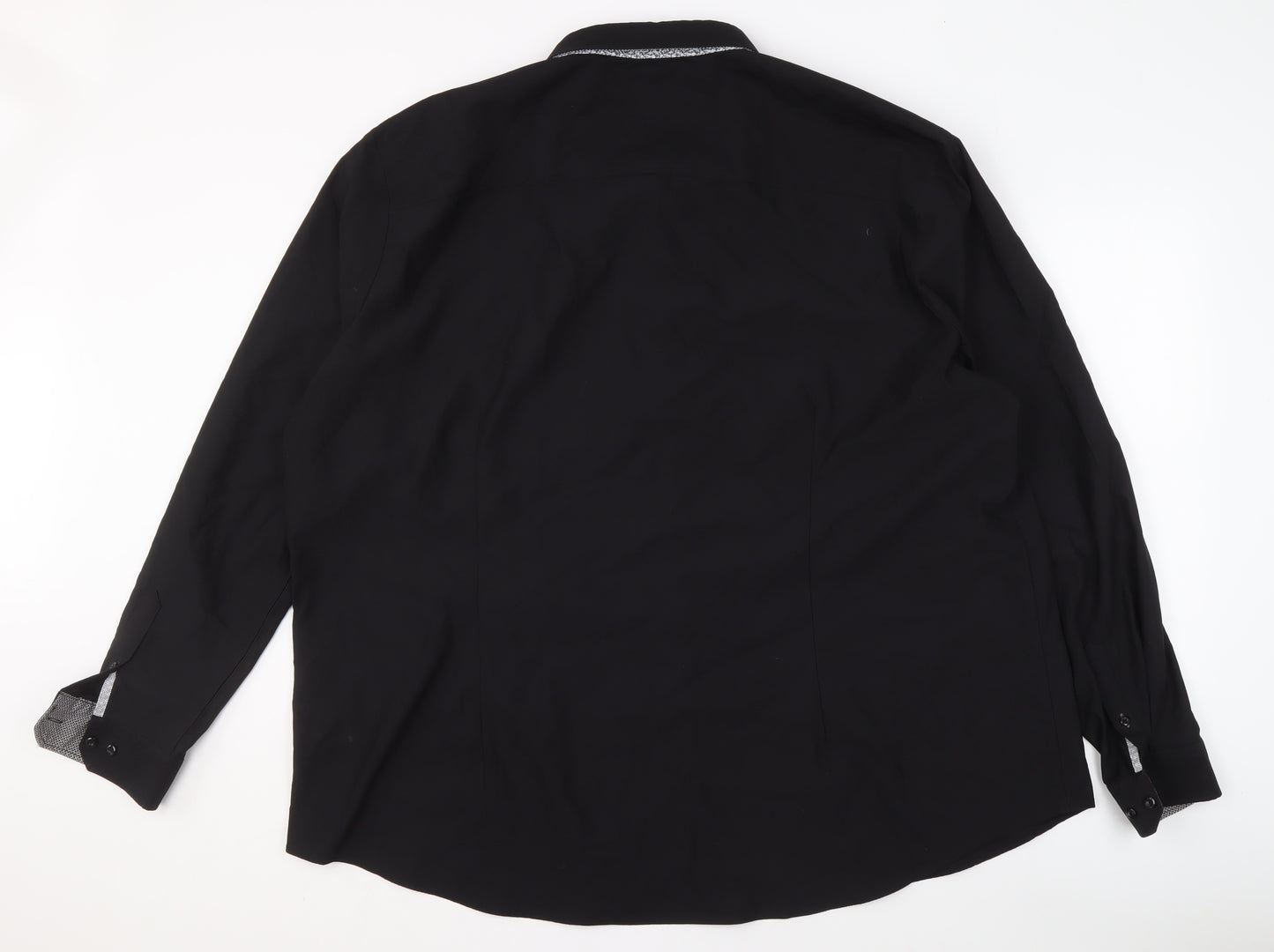 Spitalfields Men's Black 3XL Long Sleeve Shirt