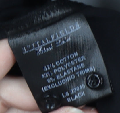 Spitalfields Men's Black 3XL Long Sleeve Shirt