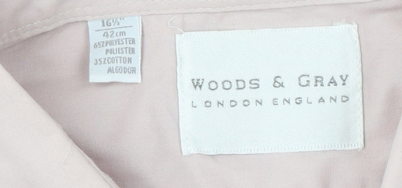 Woods & Gray Men's Beige Long Sleeve Button-Up Shirt