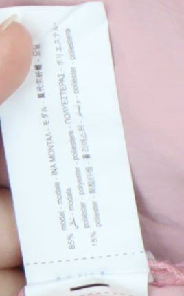 Zara Girls Pink Button-Up Shirt, 11-12 Years, Collared