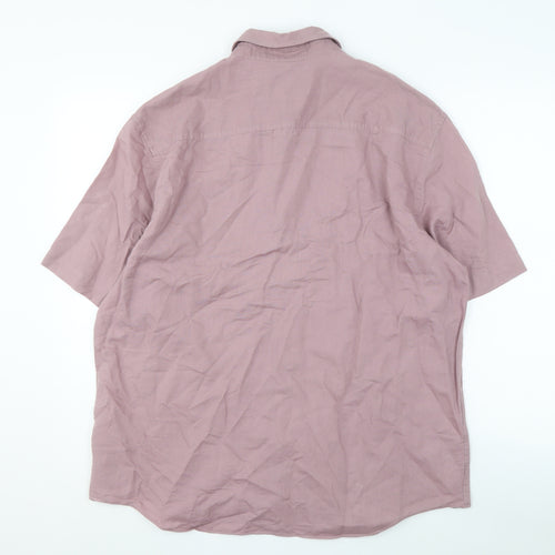 Marks and Spencer Men's Linen Blend Shirt L