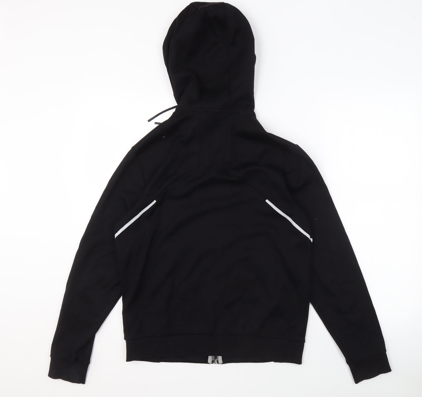Hugo Boss Men's Black Full Zip Hoodie S, Reflective